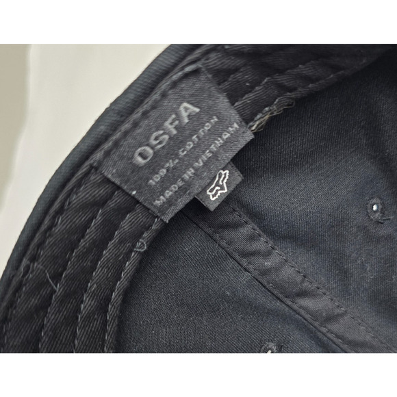 Fox Racing Trucker Hat Black Red Fox Head 100% Cotton OSFA - Picture 3 of 13